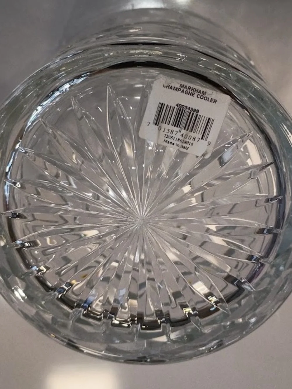 Waterford Marquis Markham Champagne Chiller, 6.5in, NEW